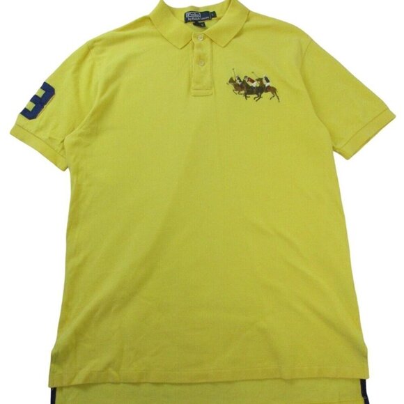 Polo by Ralph Lauren Yellow Polo Shirt Men's Large Golf‎ Performance - Picture 1 of 8